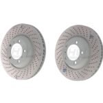 SHW Performance Front Cross-Drilled MB Brake Rotor Kit (318x28) - Porsche 911 Carrera 3.6L w / o Ceramic Brakes (99-08)
