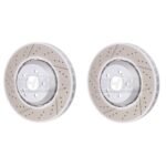 SHW Performance Front Drilled-Slotted Lightweight Brake Rotor Kit (360x36) - Mercedes-Benz / C63 / CSL63 / E63 / GT / GTC / GT53
