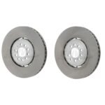 SHW Performance Front Smooth Lightweight Brake Rotor Kit (334x32) - Audi TT Quattro 3.2L (04-06)