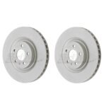 SHW Performance Front Slotted Monobloc Brake Rotor Kit (350x32) - Mercedes-Benz G55 AMG 5.5L (05-11)