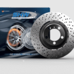 SHW Performance 2021 BMW M3 / 21-22 BMW M4 Front Left Drilled Lightweight Brake Rotor