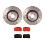 Brembo OE Front Brake Kit with Ceramic Pads 2008 Chevy Cobalt/06-11 HHR/07-12 Malibu (297mm)
