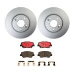 Brembo OE Rear Brake Kit with Ceramic Pads 01-03 Mazda Protege/02-03 Protege5 (261mm)