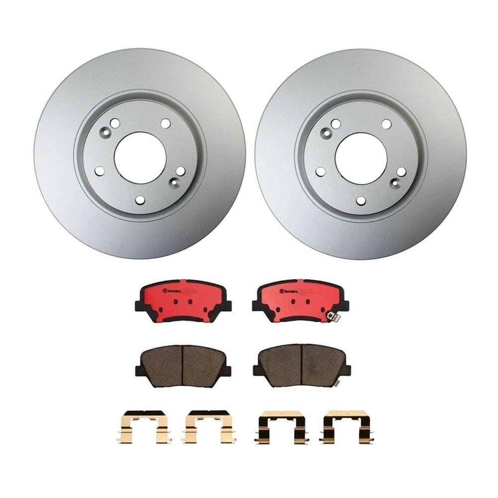 bbo-kt00186_ih_xl.jpg Brembo OE Rear Brake Kit with Ceramic Pads 01-03 Mazda Protege/02-03 Protege5 (261mm) - Image 1