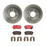 Brembo OE Rear Brake Kit with Ceramic Pads 17-20 Fiat 124 Spider/06-20 Mazda MX-5 Miata (280mm)