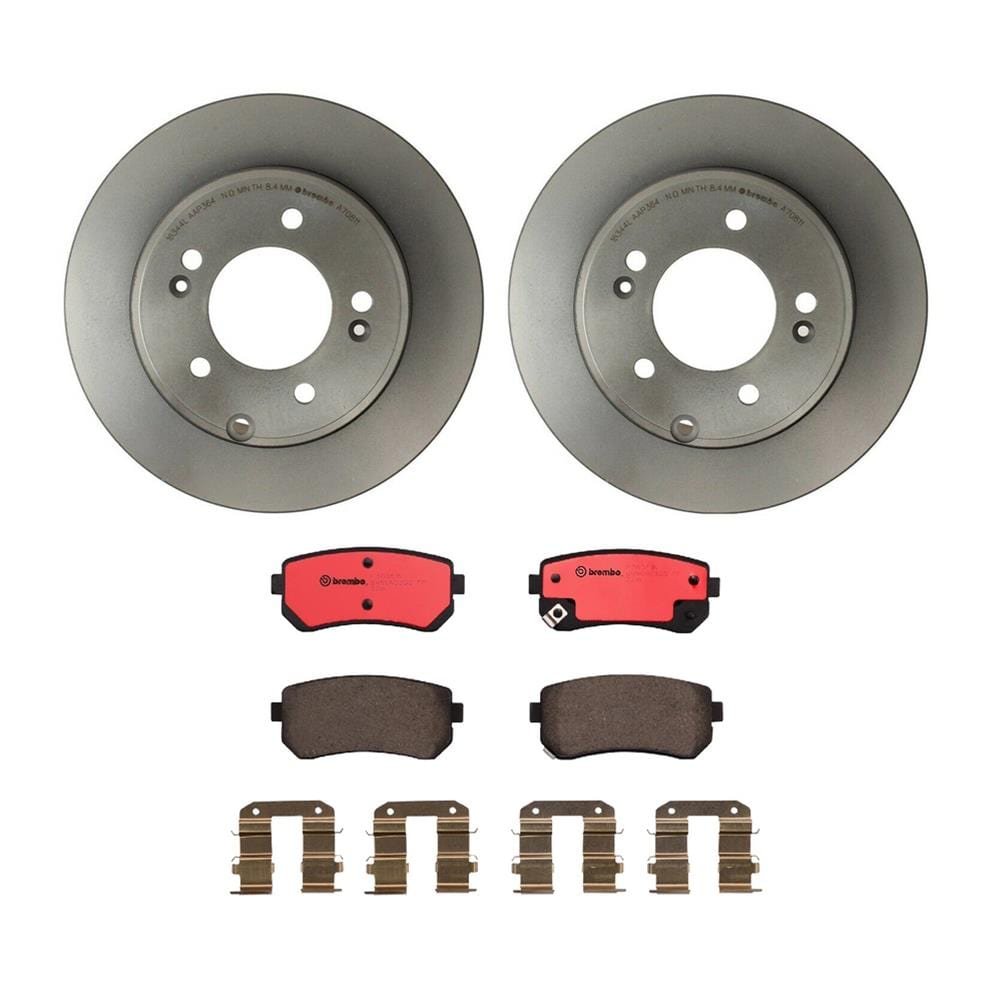 bbo-kt00225_dv_xl.jpg Brembo OE Rear Brake Kit with Ceramic Pads 17-20 Fiat 124 Spider/06-20 Mazda MX-5 Miata (280mm) - Image 1