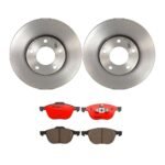 Brembo OE Front Brake Kit with Ceramic Pads 04-13 Mazda 3/09-13 3 Sport/06-10 5/12-15 5 (278mm)