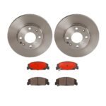 Brembo OE Front Brake Kit with Ceramic Pads 90-00 Honda Civic/93-97 Civic del Sol/90-91 CRX (242mm)