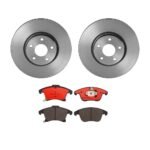 Brembo OE Front Brake Kit with Ceramic Pads 01-05 Chrysler Sebring (276mm)