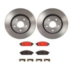 Brembo OE Front Brake Kit with Ceramic Pads 06-10 Jeep Commander/05-10 Grand Cherokee (328mm)