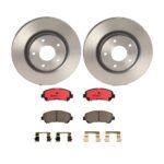 Brembo OE Front Brake Kit with Ceramic Pads 14-17 Nissan Juke (296mm)