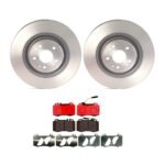 Brembo OE Front Brake Kit with Ceramic Pads 01-02 Mercedes CL55 AMG (345mm)