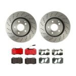 Brembo OE Front Brake Kit with Ceramic Pads 01-02 Mercedes CL55 AMG (312mm)