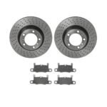 Brembo OE Front Brake Kit with Ceramic Pads 01-02 Mercedes CL55 AMG (345mm)