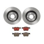 Brembo OE Rear Brake Kit with Ceramic Pads 15-20 Mercedes C300/16-18 C350e/2015 C400 (300mm)