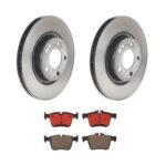 Brembo OE Rear Brake Kit with Ceramic Pads 15-20 Mercedes C300/16-18 C350e/2015 C400 (300mm)