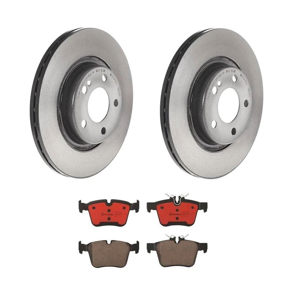 bbo-kt00c19_tr_xl.jpg Brembo OE Rear Brake Kit with Ceramic Pads 15-20 Mercedes C300/16-18 C350e/2015 C400 (300mm) - Image 1