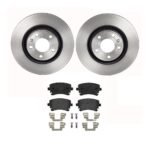 Brembo OE Rear Brake Kit with Low Metallic Pads Audi (300mm)