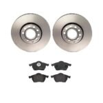 Brembo OE Front Brake Kit with Low Metallic Pads VW/Audi (288mm)