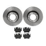 Brembo OE Rear Brake Kit with Low Metallic Pads Porsche (318mm)