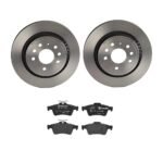 Brembo OE Front Brake Kit with Ceramic Pads 94-96 Mercedes C220/97-98 C230/94-95 C280 (284mm)