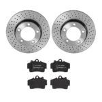 Brembo OE Front Brake Kit with Low Metallic Pads Porsche (298mm)