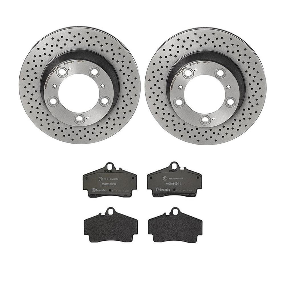bbo-kt04418_oz_xl.jpg Brembo OE Rear Brake Kit with Low Metallic Pads Porsche (299mm) - Image 1