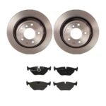 Brembo OE Rear Brake Kit with Low Metallic Pads BMW (298mm)