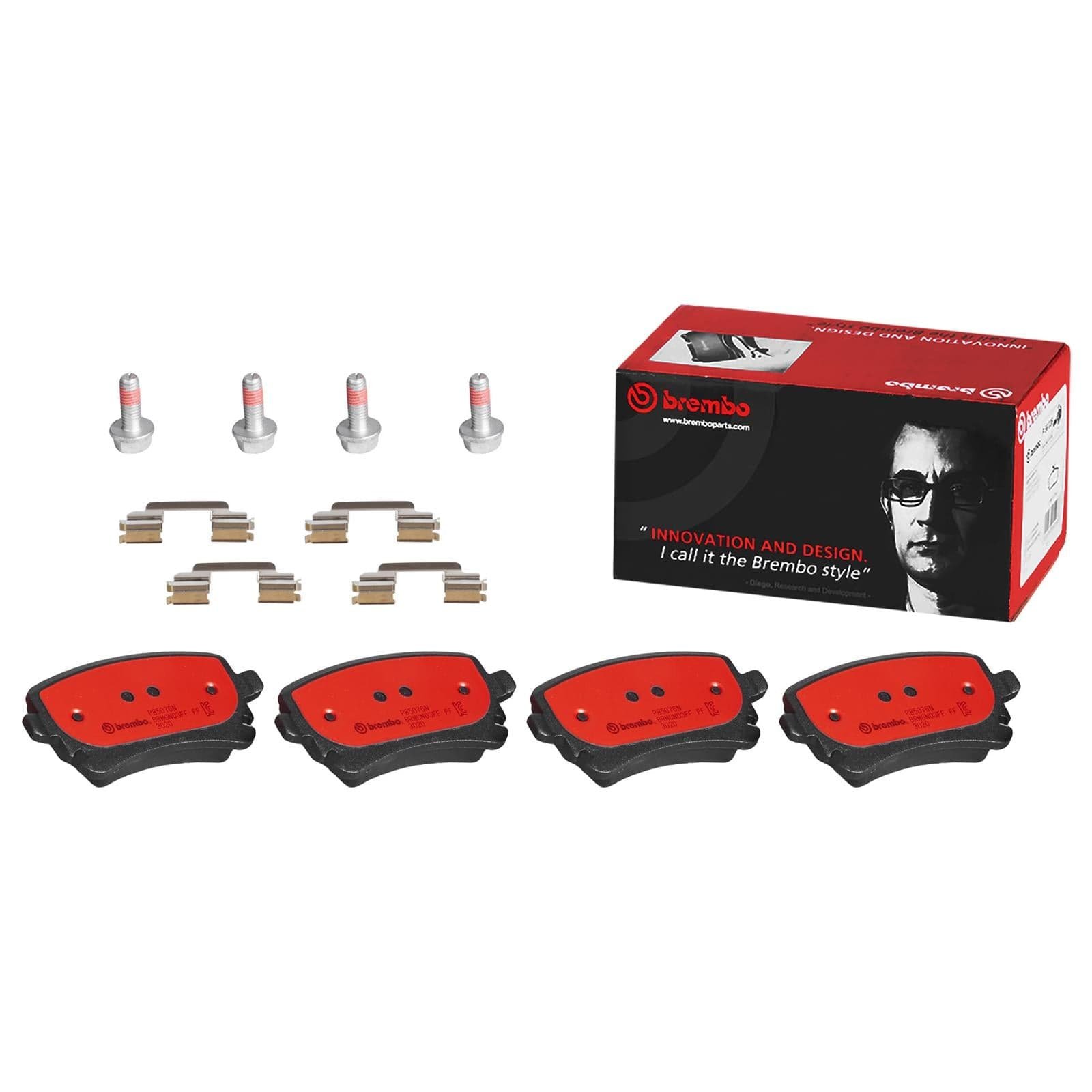 bbo-p85076n_xl.jpg Brembo OE Prem NAO Ceramic Pads (Rear) - Audi - Image 1