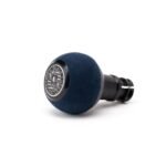 BFI GS2 Heavy Weight Shift Knob - BMW Auto - Style 2 - Royal Blue Alcantara / Black Anodized