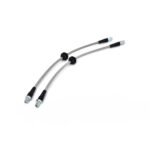 Tech-53 BMW E30 Front Stainless Steel Brake Line Pair ?C DOT Compliant