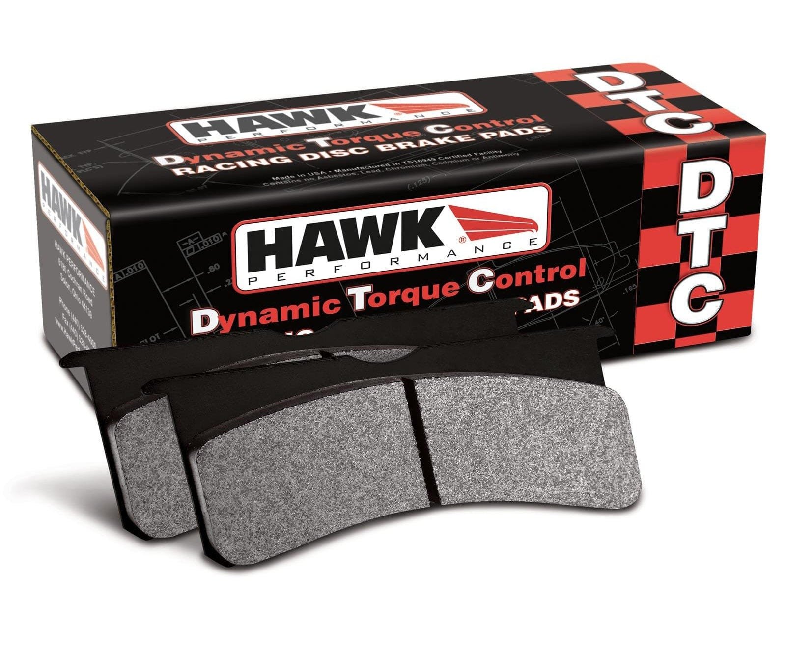 hawk-dtc-pads_7982e35e-ee14-4cd8-aca5-4ea284b527fa.jpg Hawk DTC-80 Wilwood SL/AP Racing/Outlaw 20mm Race Brake Pads - Image 1