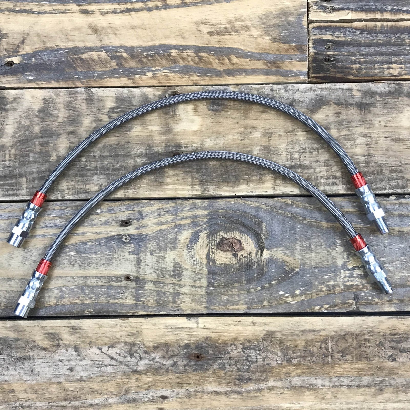 image_bd6d257a-f742-4d31-8c4b-5e2cf1699bc1.jpg Extended Stainless Steel Brake Lines - E30 Drift - Image 1