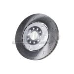 SHW Performance 2003 Audi RS6 4.2L Left Front Cross-Drilled Lightweight Brake Rotor (365x34mm)