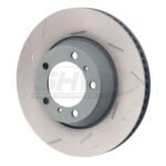 SHW Performance 11-16 Porsche Panamera 4 3.6L w/o Ceramic Brakes Left Rear Slotted Monobloc Brake Rotor (330x28mm)