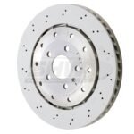 SHW Performance 08-12 Audi R8 4.2L Excl Ceramic Brakes Rear Drill-Dimp Lightweight Brake Rotor