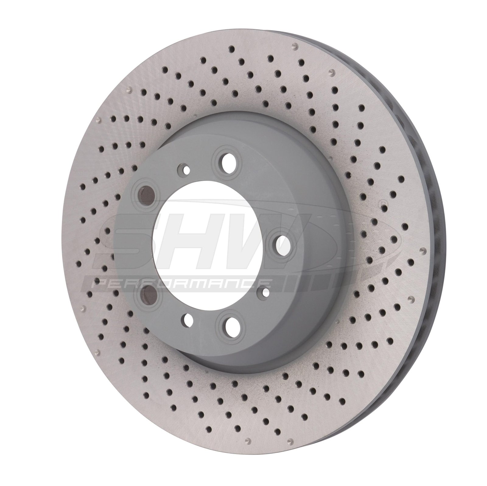 p_3fcfbbe8-be08-400d-8c87-72664548a0a4.jpg SHW Performance 15-16 Porsche 911 Carrera 4GTS 3.8L w/o Ceramics Right Rr Drill-Dimp Monobloc Brake Rotor (330x28mm) - Image 1