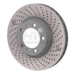 SHW Performance 2012 Porsche 911 Carrera 4GTS 3.8L w/o Ceramics Right Frt Drill-Dimp Monobloc Brake Rotor (330x34mm)