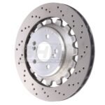 SHW Performance 19-21 BMW M2 Competition 3.0L Right Rear Cross-Drilled Lightweight Brake Rotor (380x28mm)