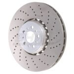 SHW Performance 20-21 BMW X3 M 3.0L Right Front Cross-Drilled Lightweight Brake Rotor (395x36mm)