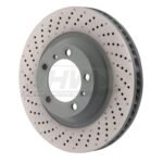 SHW Performance 15-16 Porsche 911 Carrera4 GTS 3.8L w/o Ceramic Brake Left Frt Drill-Dimp Monobloc Rotor (340x34mm)