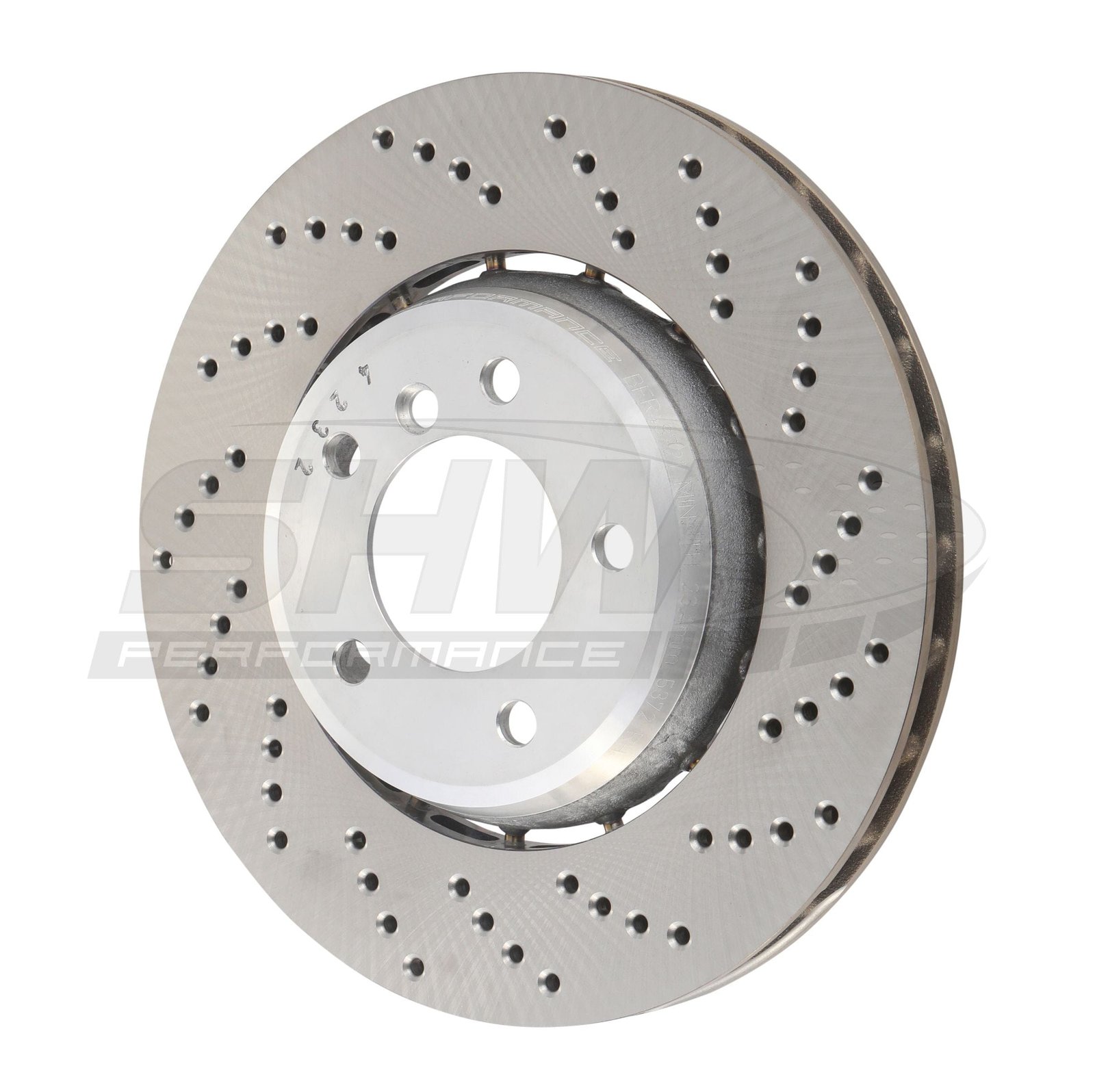 p_ccde7f0d-2c31-4f99-aa51-712bf3268f2e.jpg SHW Performance 01-05 BMW 330i 3.0L Right Front Cross-Drilled Lightweight Brake Rotor (325x25mm) - Image 1