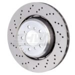 SHW Performance 08-13 BMW M3 4.0L Left Front Cross-Drilled Lightweight Brake Rotor (360x30mm)