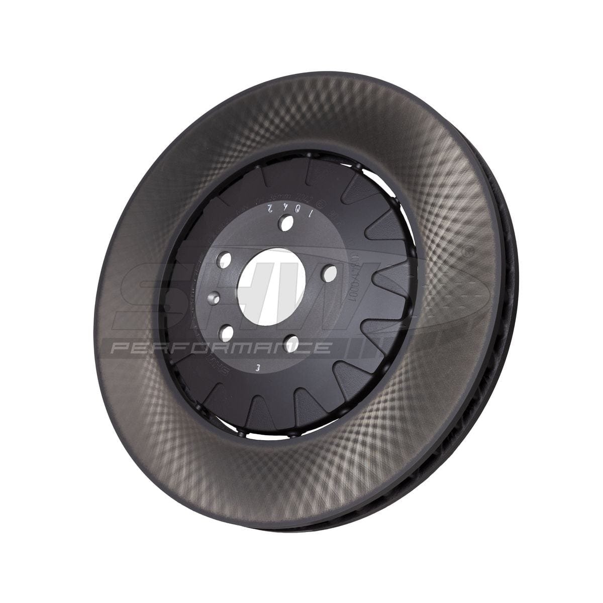 p_fd703c02-4734-4b0f-9845-056fee2f9db7.jpg SHW Performance 20-22 Audi e-Tron S Sportback Front Cross-Drilled Lightweight Brake Rotor - Image 1