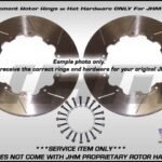 JHM - Rear Rotors RINGS ONLY (JHM), Pair w/ Hat Hardware 335x22 for S8 V10 and C5 RS6