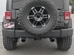 aFe Rebel Series 2.5in 409 SS Axle-Back Exhaust w/ Black Tips 2007+ Jeep Wrangler (JK) V6 3.6L/3.8L - Image 7