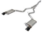 aFe MACHForce XP Exhausts Cat-Back SS-304 EXH w/ Black Tips 15-16 Ford Mustang EcoBoost 2.3L (t) - Image 3