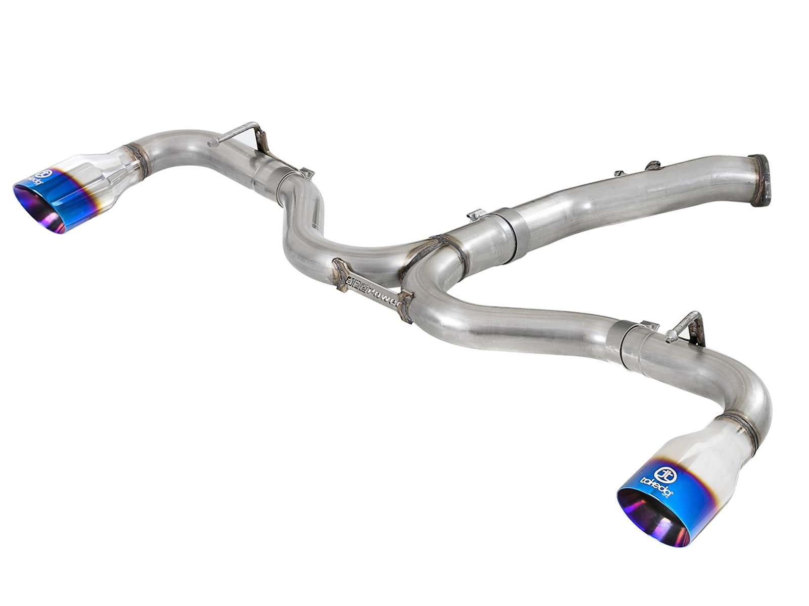121dd505af9b7403f42da1af1027292e.jpg aFe Takeda 3-2.5in 304SS Axle-Back Exh Sys w/Blue Flame Tip 2018 Hyundai Elantra GT Sport I4-1.6L(t) - Image 1