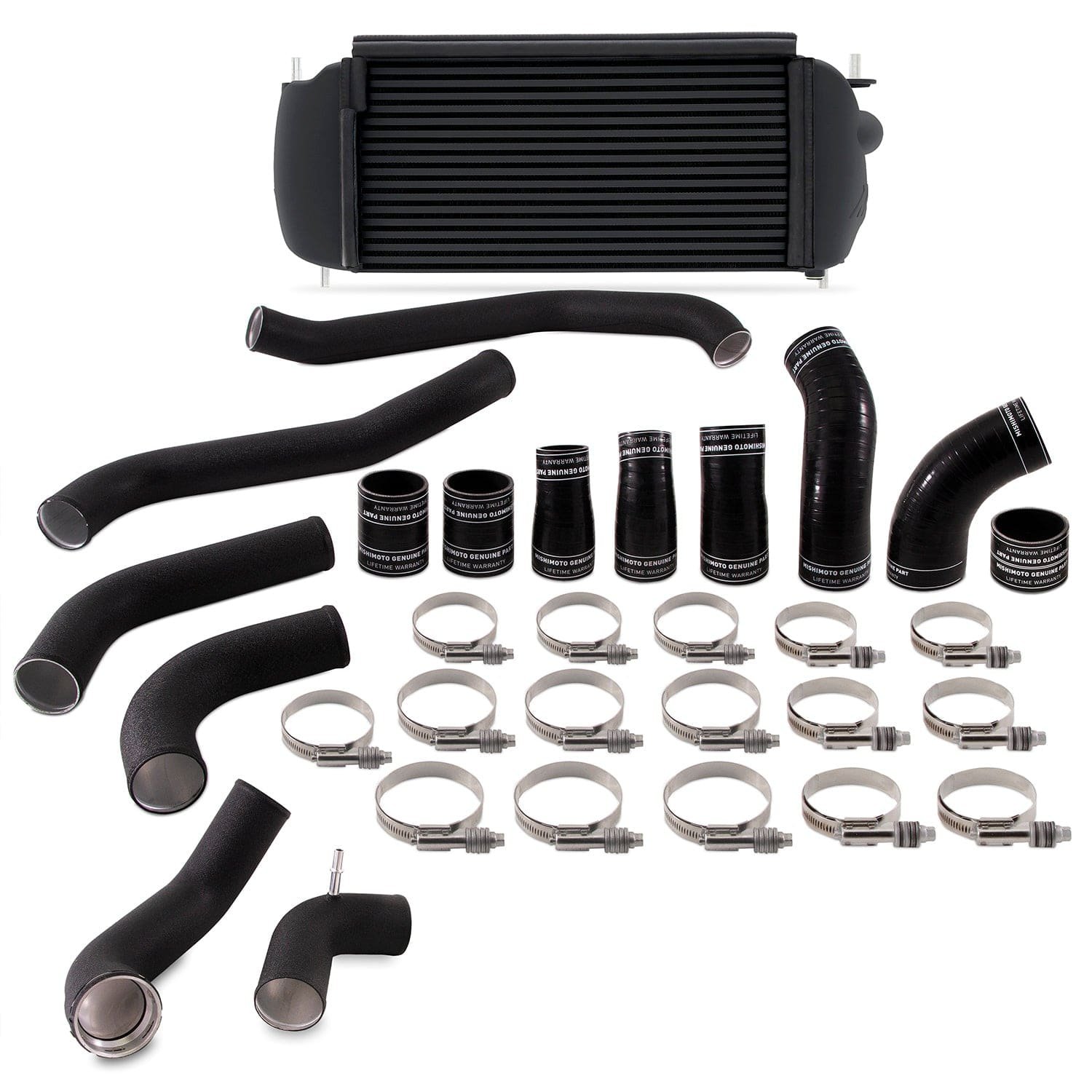 1493df372439d.jpg Mishimoto 2017+ Ford F150 3.5L EcoBoost Performance Intercooler Kit - Black Cooler Black Pipes - Image 1