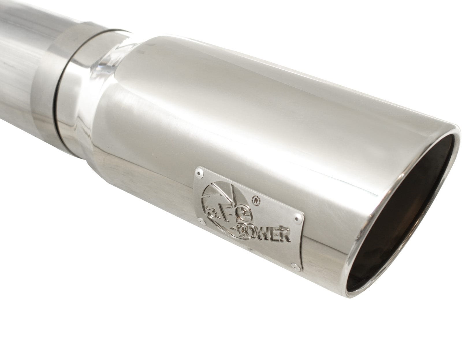 156d7e274bbf1659447e40738a38d837.jpg aFe MACHForce XP Exhaust 5in DPF-Back SS 11-13 GM Diesel Trucks V8-6.6L (td) (LML) (Pol Tip) - Image 1